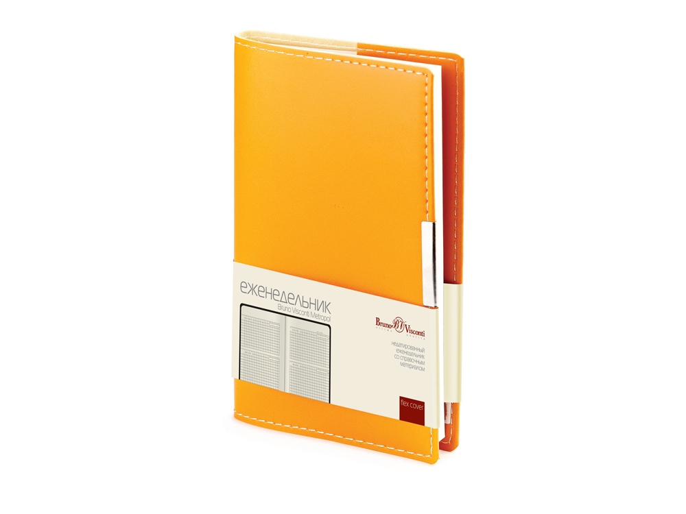 Еженедельник недатированный А6 Metropol, оранжевый (Р)