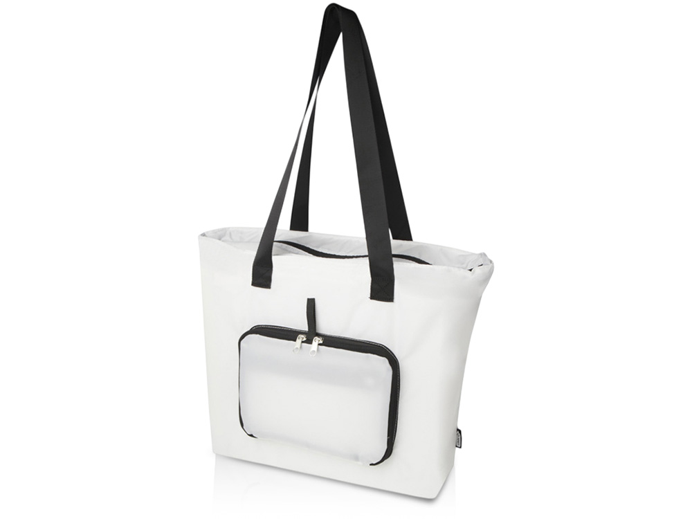 EcoFold Складная эко-сумка из RPET 16 л - сплошной черный