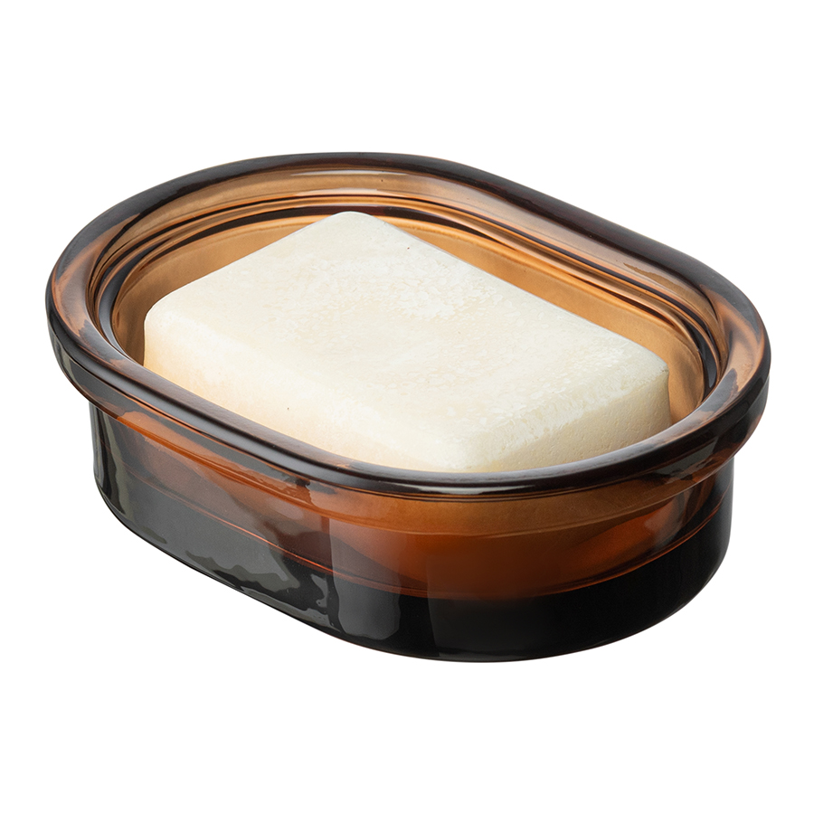 Мыльница amber, темно-янтарная