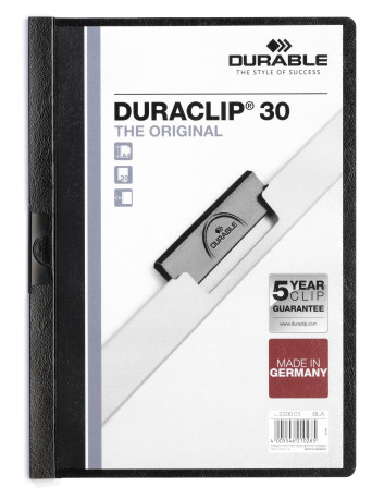 220001 Папка с клипом DURACLIP ORIGINAL 30 черная