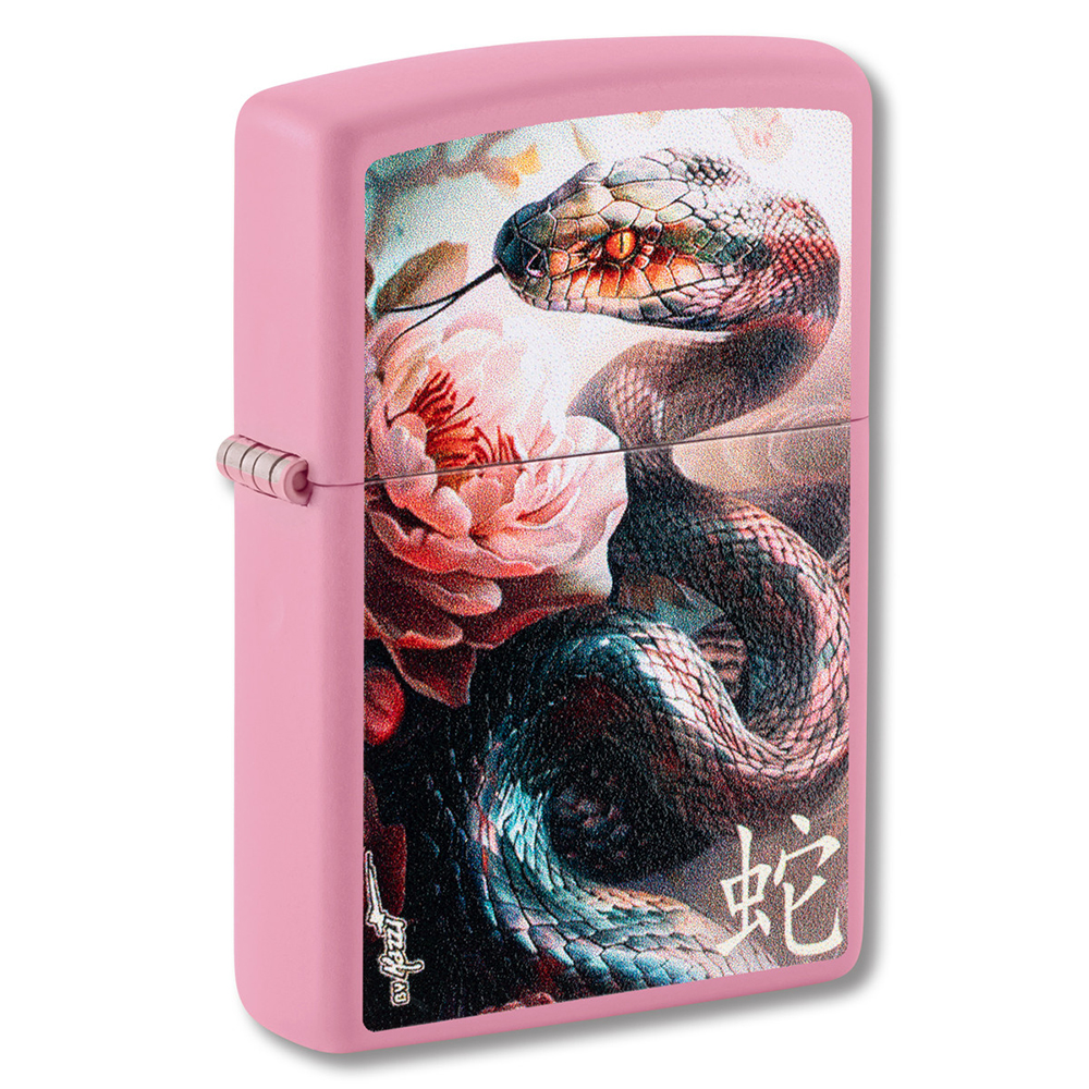 Зажигалка ZIPPO Mazzi® Anaconda с покрытием Pink Matte ,46685