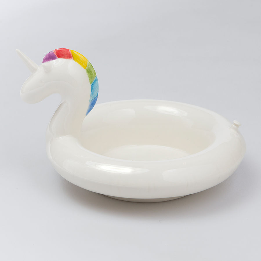 Блюдо сервировочное doiy, floatie unicorn, 11х16х18 см