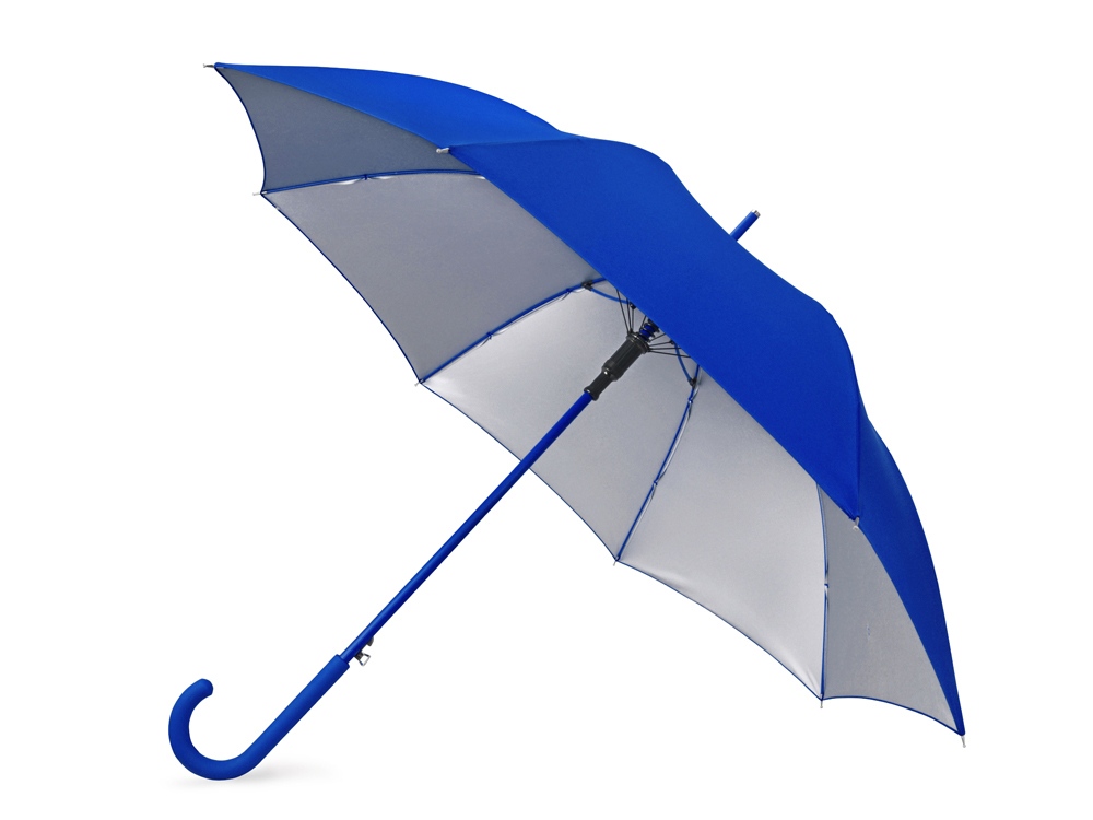 Зонт-трость Silver Color полуавтомат, оранжевый/серебристый