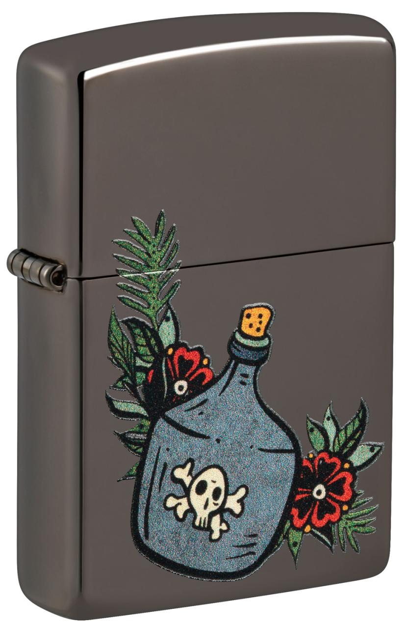 Зажигалка ZIPPO Moonshine Jug с покрытием Black Ice® ,48409