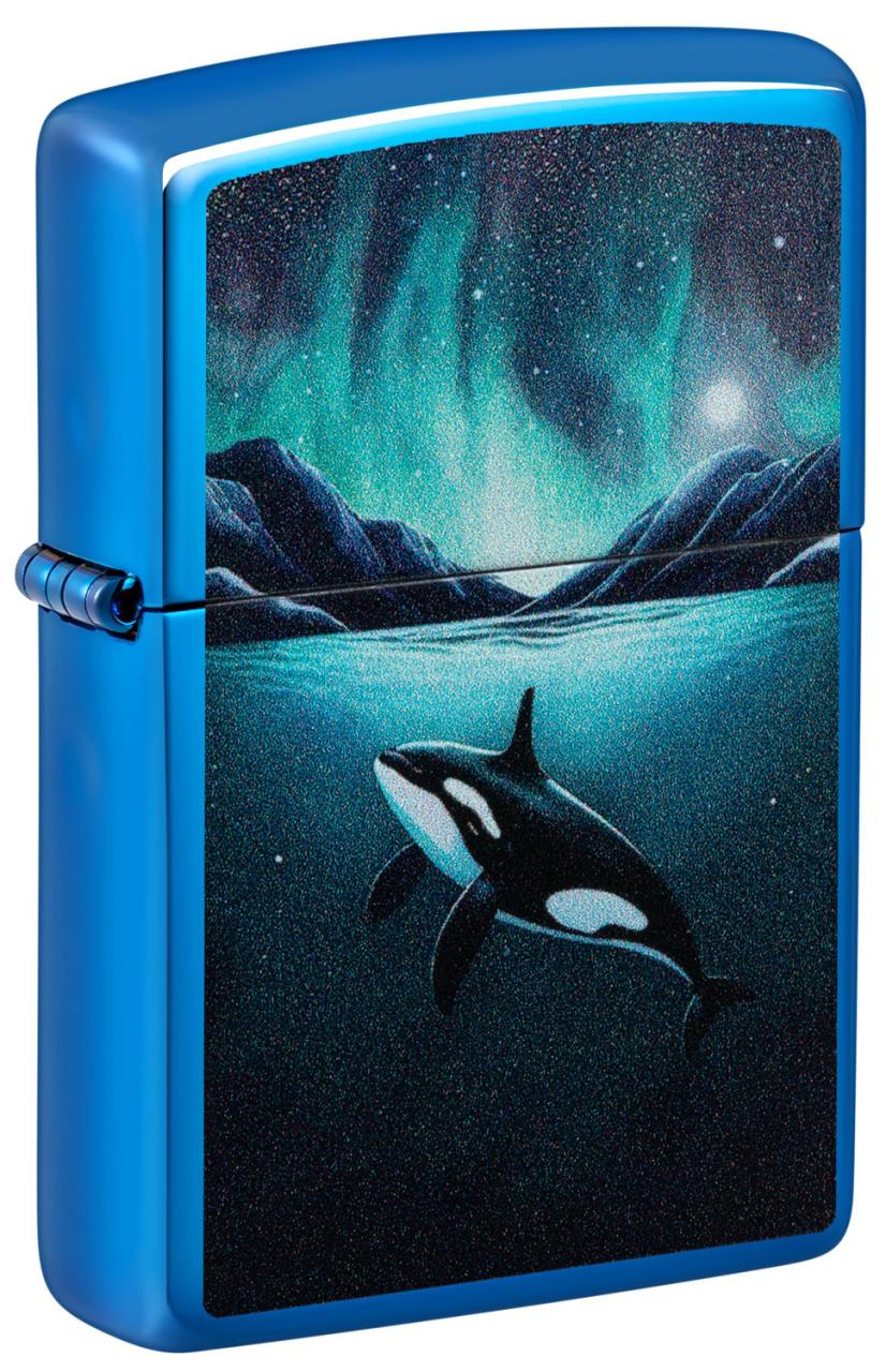 Зажигалка ZIPPO Whale с покрытием High Polish Blue ,48984