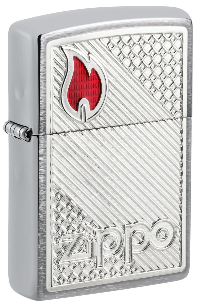 Зажигалка ZIPPO Classic с покрытием Brushed Chrome ,48126