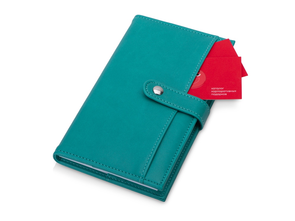 Блокнот-кошелек с сменным блоком А6 Wall Street, 64 листа, красный