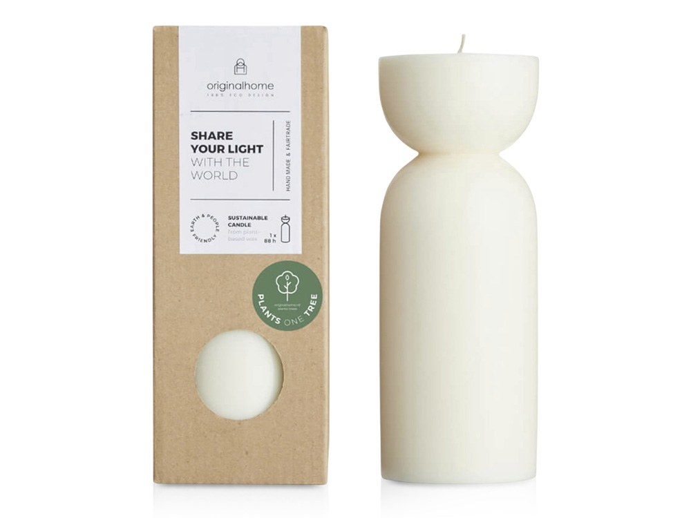 Originalhome органическая свеча - средняя - Бежевый