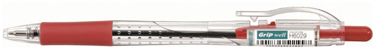 Шариковая ручка Hauser Grip-Well ,H6029-red