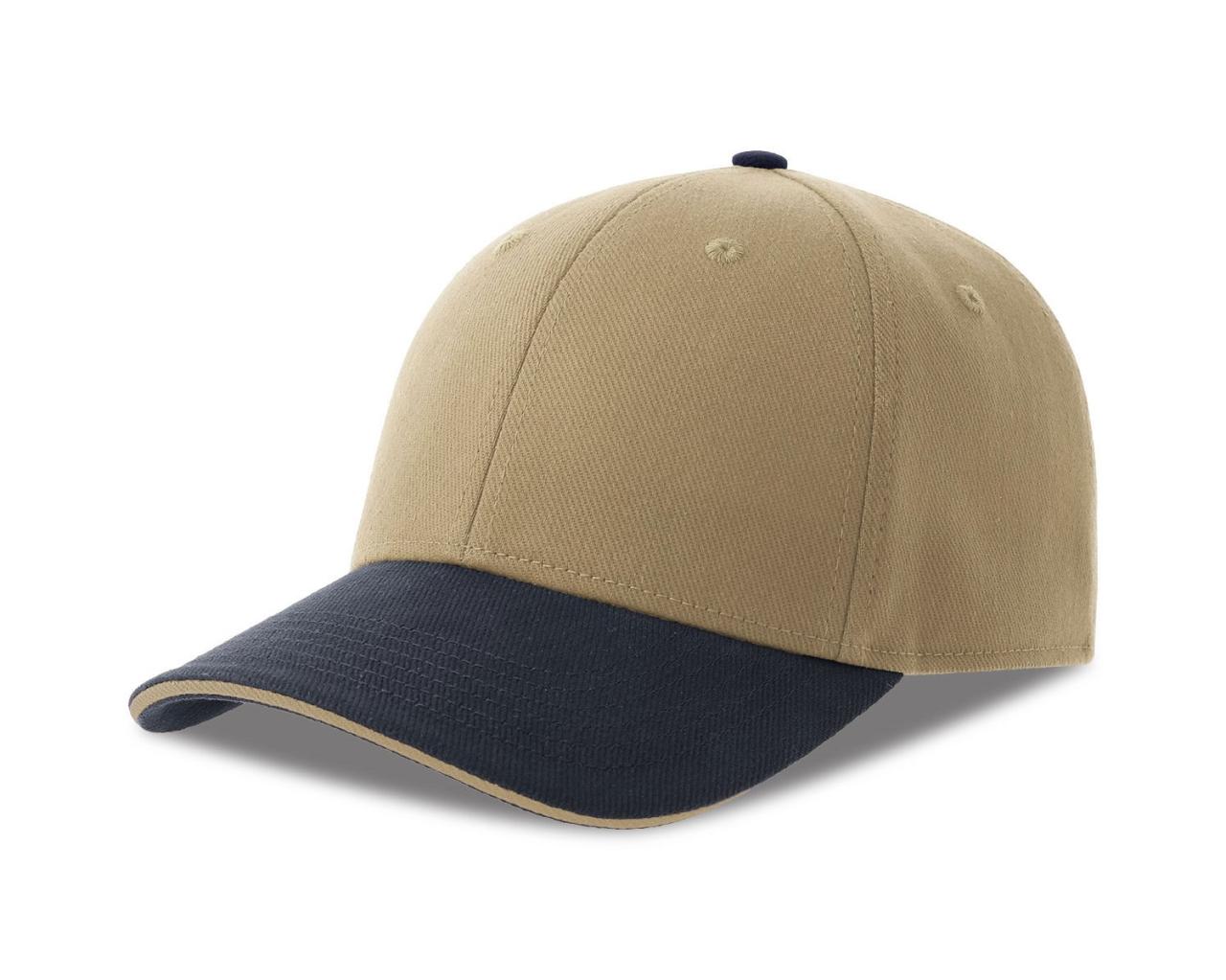 Бейсболка LIBERTY SANDWICH-S 270, 6 клиньев, металлическая застежка