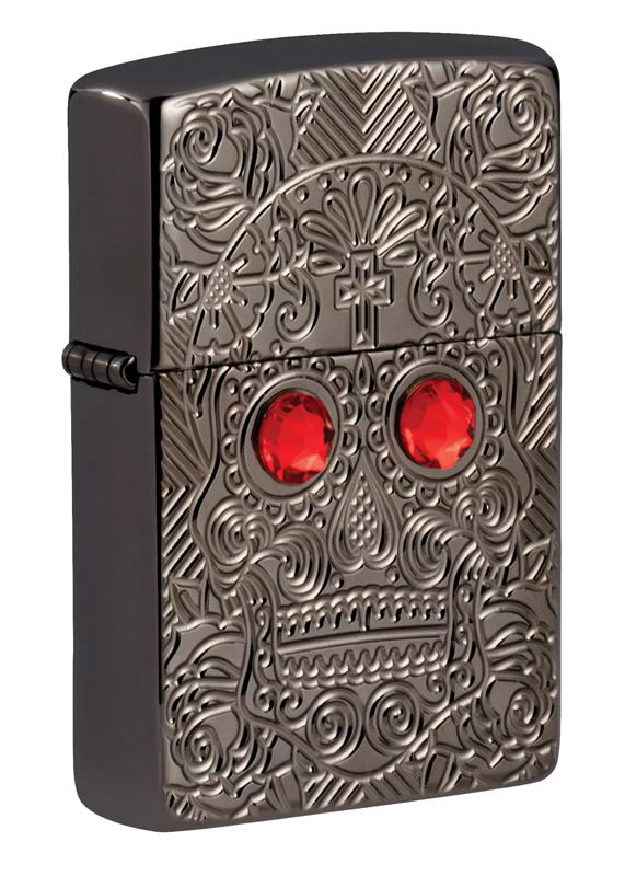 Зажигалка ZIPPO Armor™ Crystal с покрытием High Polish Black Ice® ,49300