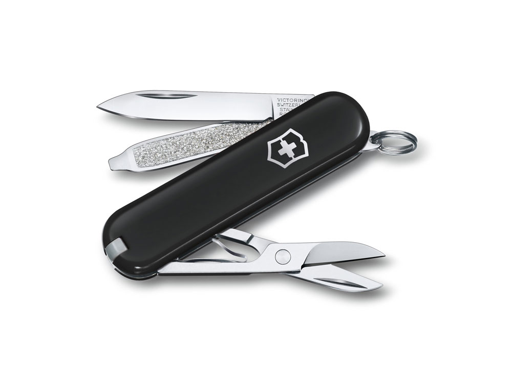 Нож-брелок VICTORINOX Classic SD Colors Mango Tango, 58 мм, 7 функций, оранжевый