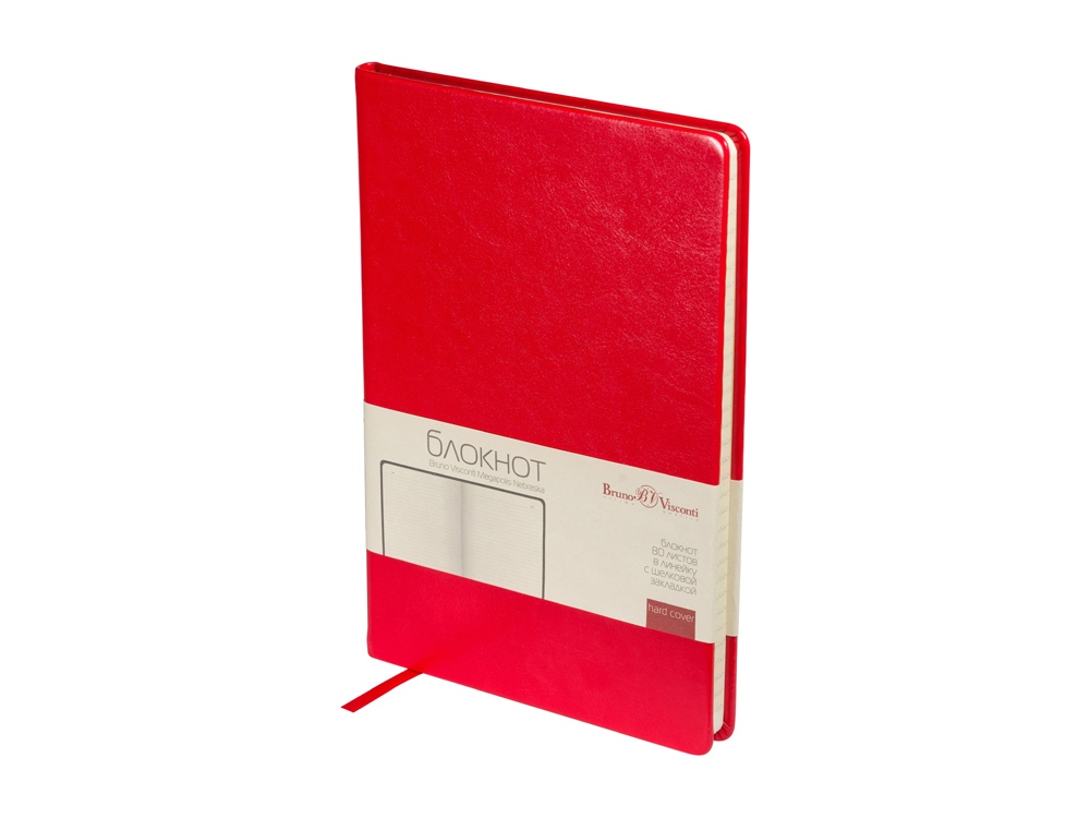 Блокнот А5 Megapolis Nebraska, красный (Р)