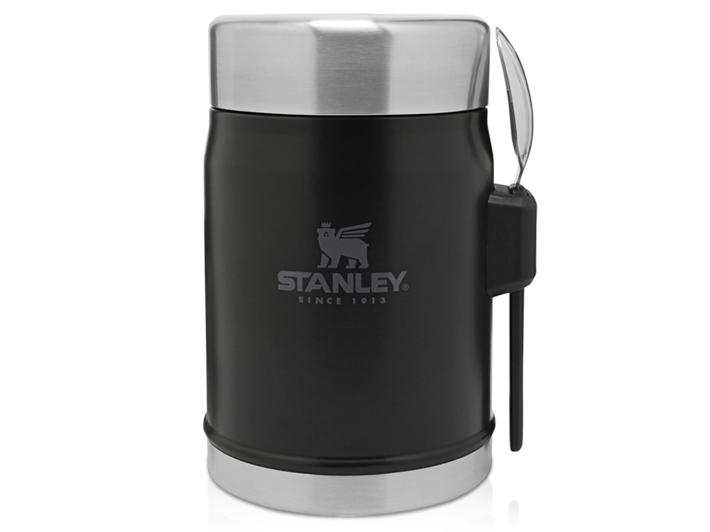 Банка для еды объемом 400 мл с ложкой-вилкой Stanley Legendary - Зеленый лесной