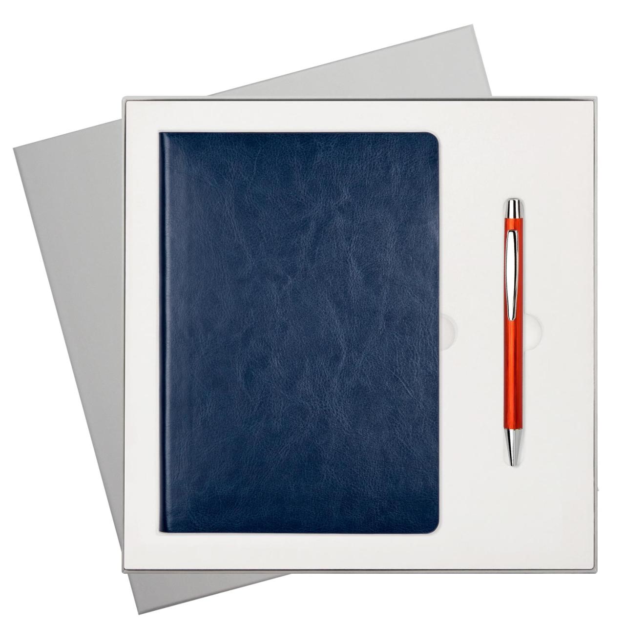 Подарочный набор River Side,, синий (ежедневник, ручка)