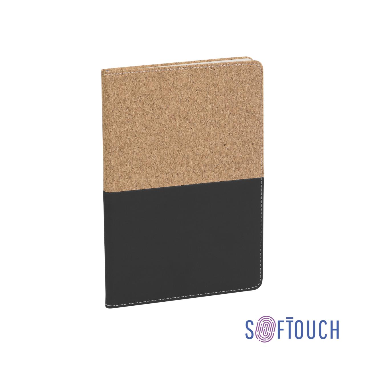 Блокнот Фьюджи, формат А5, покрытие soft touch+пробка