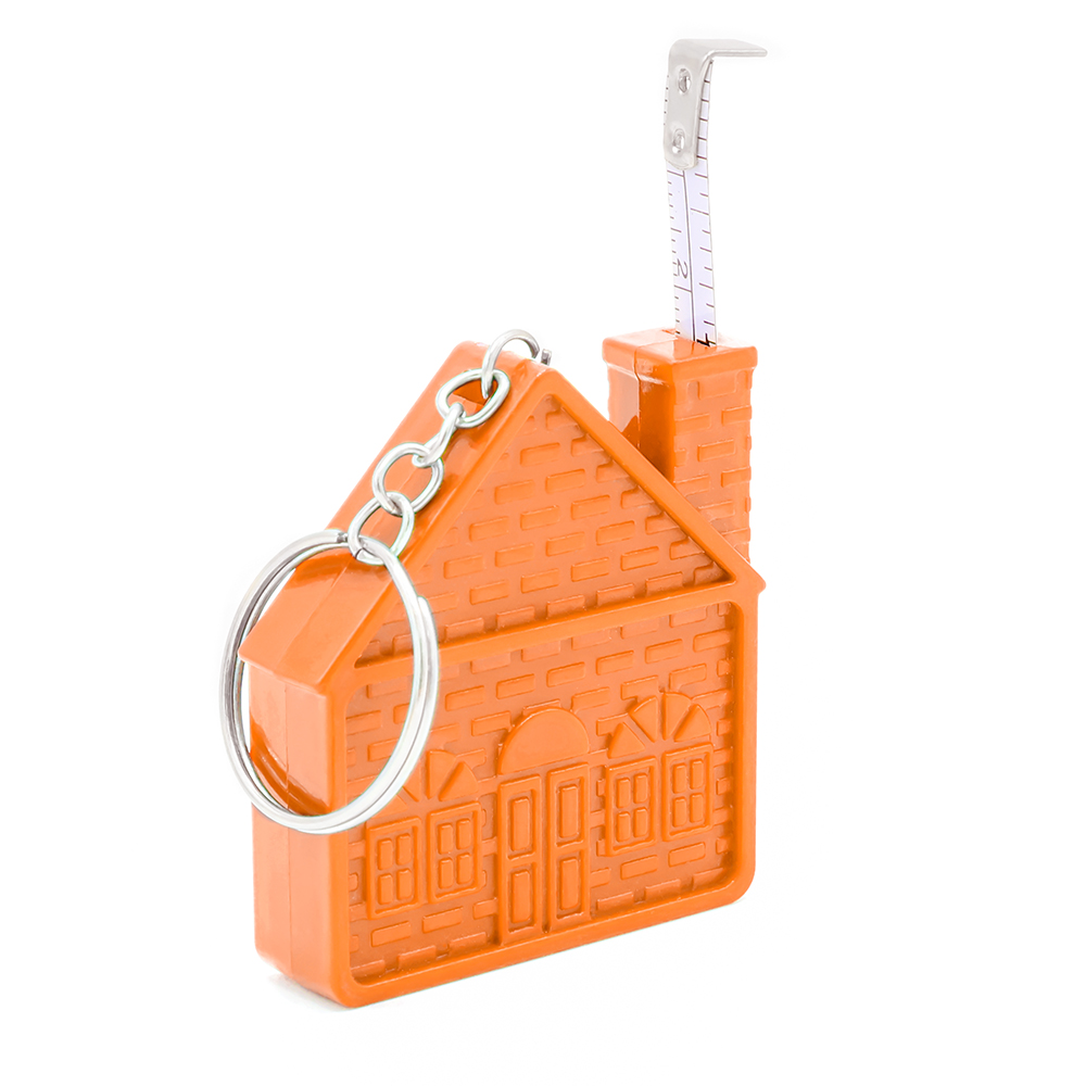 Брелок-рулетка Home, 1 метр, белый