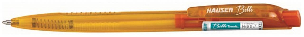 Шариковая ручка Hauser Billi Trendz ,H6056T-orange