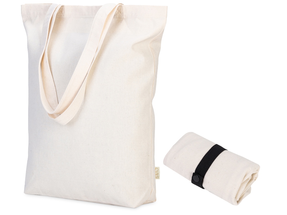 Сумка Fixy из переработанного хлопка с фиксирующей эластичной лентой, оранжевый