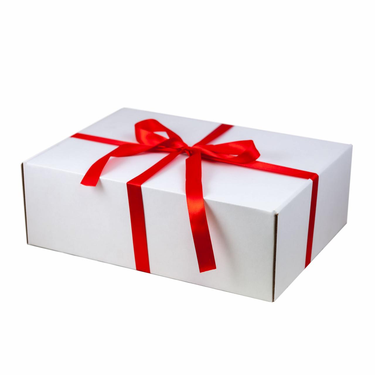 Подарочная лента для универсальной подарочной коробки 350*255*113 мм, красная, 20 мм