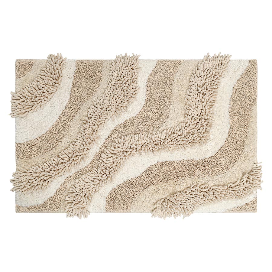 Коврик для ванной sands бежевого цвета из коллекции ethnic, 50x80 см