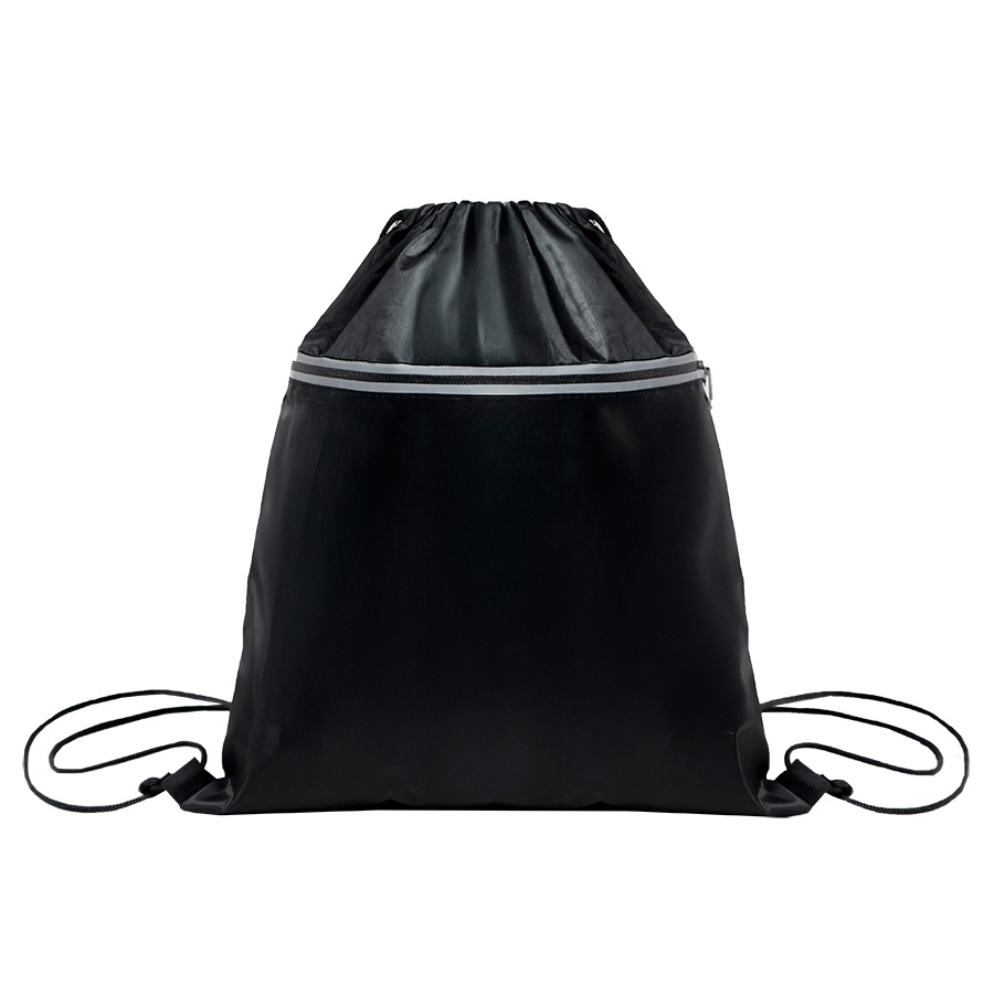 Рюкзак мешок Shift со светоотражающей молнией, белый, 36*41 см, полиэстер 210D