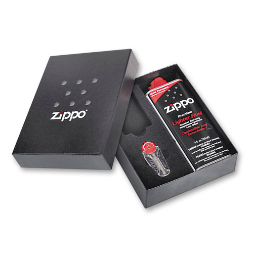 Подарочная коробка Zippo (кремни + топливо ,50R