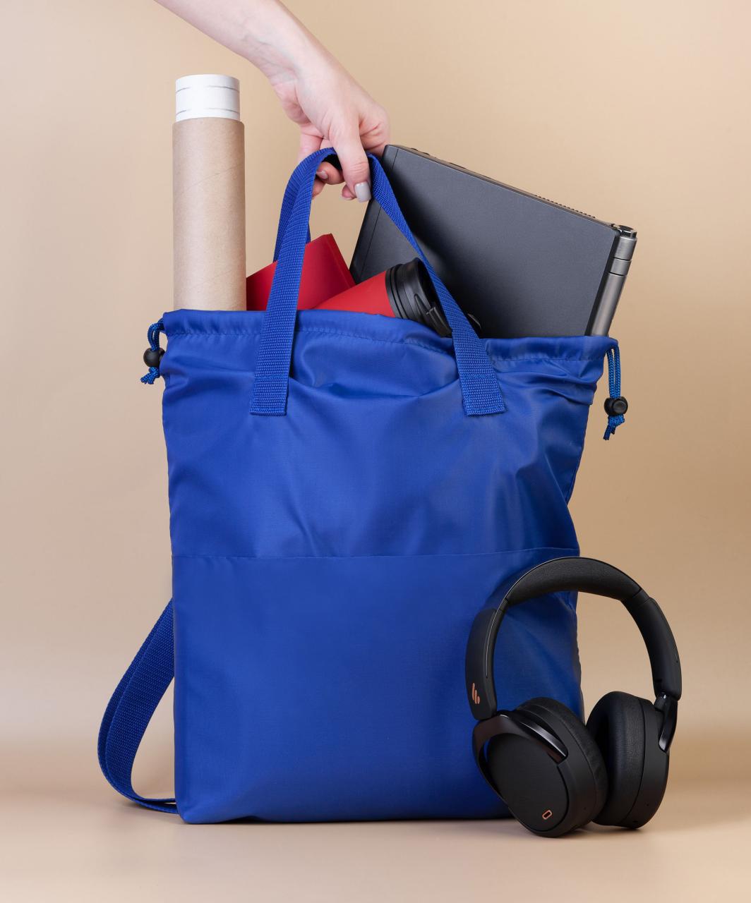 Сумка-рюкзак Carry, серый с бирюзовым