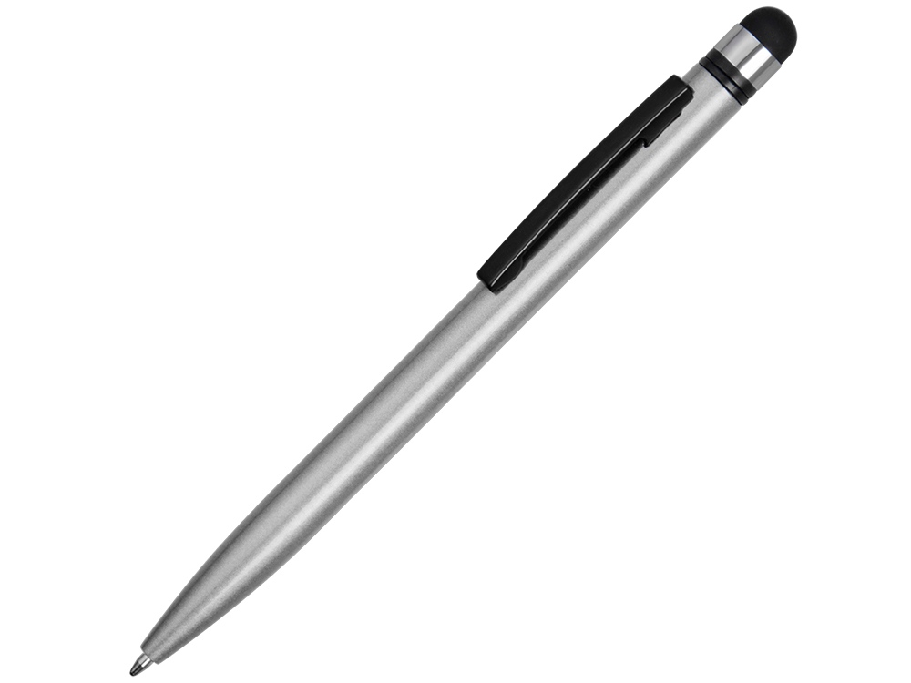 Ручка-стилус пластиковая шариковая Poke, черный